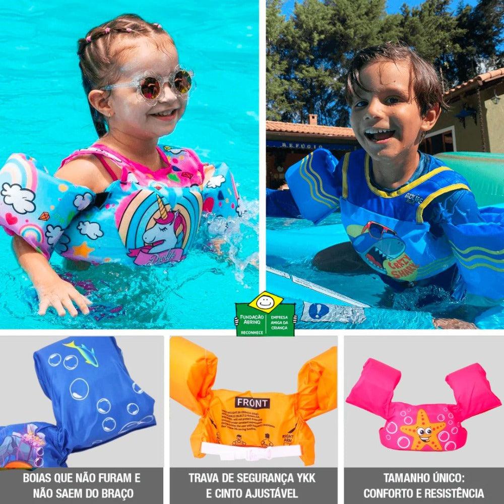 Colete Salva-Vidas Infantil Homologado - AquaKids - invisatu