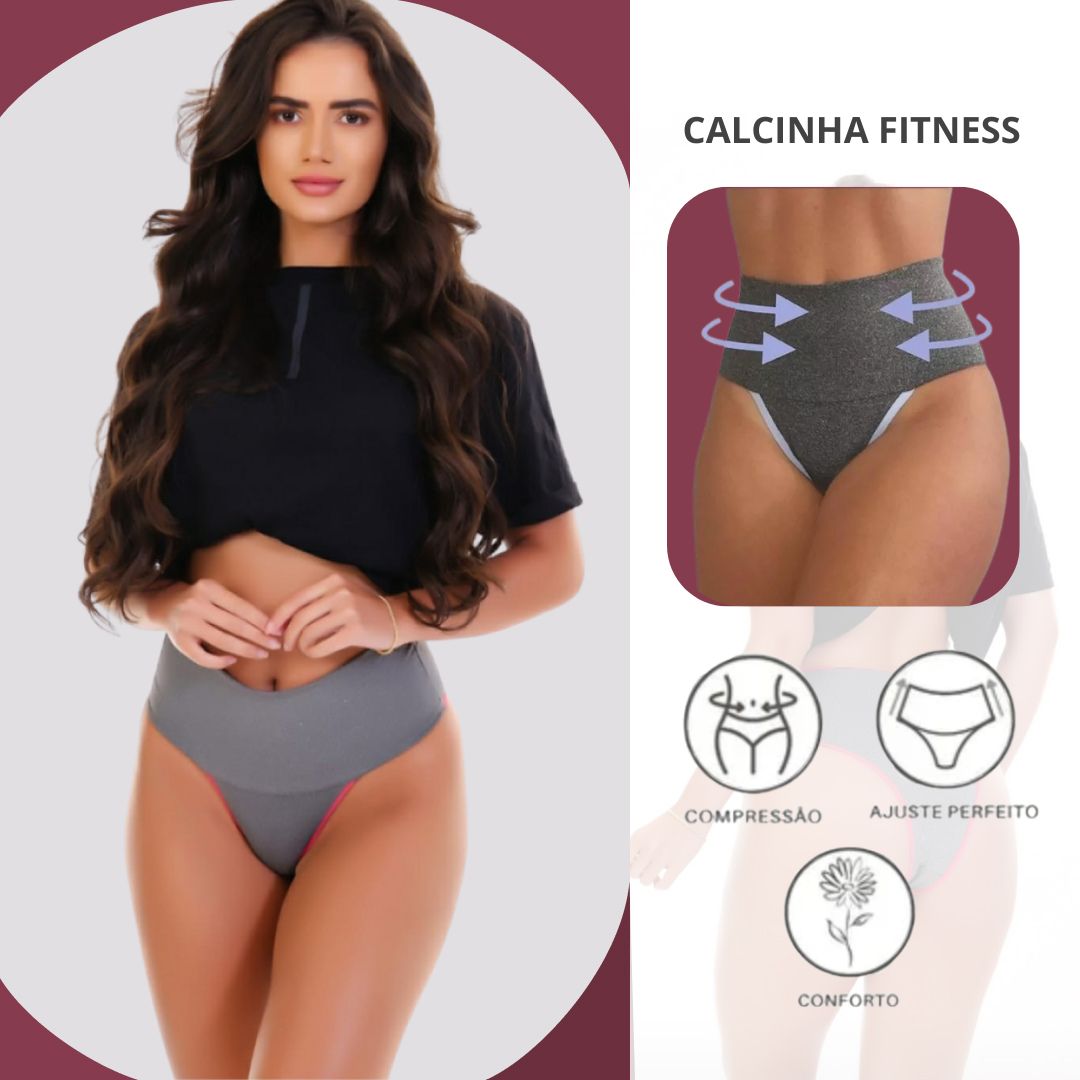 Kit 10 SculpFit High Waist Fitness-Höschen - Lagerräumung