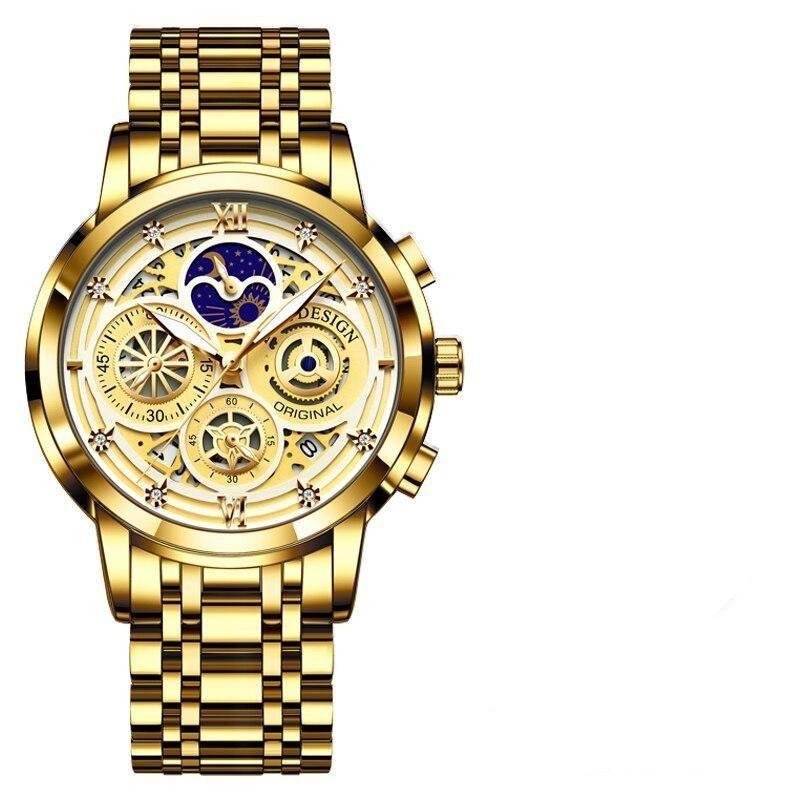 Relógio Casual Masculino DESING fashion 2022 - Aço inoxidável