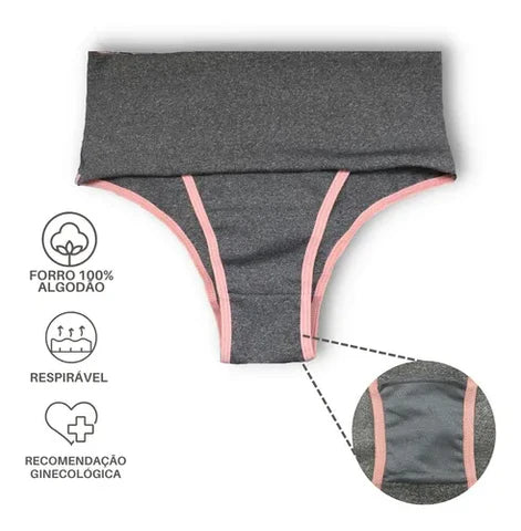 Kit Comfort + Fitness | 5 Calcinha Comfort+ + 5 Calcinha Fitness Fio dental