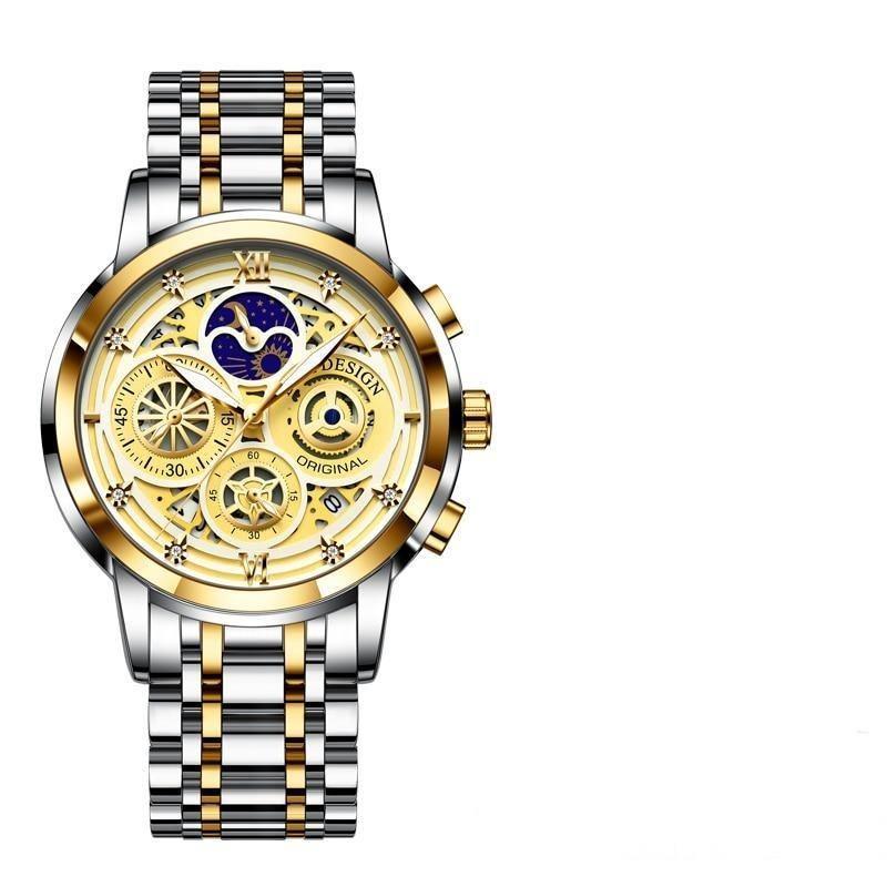 Relógio Casual Masculino DESING fashion 2022 - Aço inoxidável