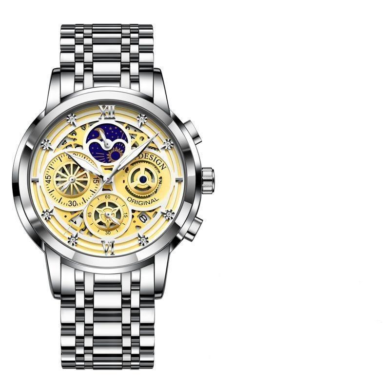 Relógio Casual Masculino DESING fashion 2022 - Aço inoxidável