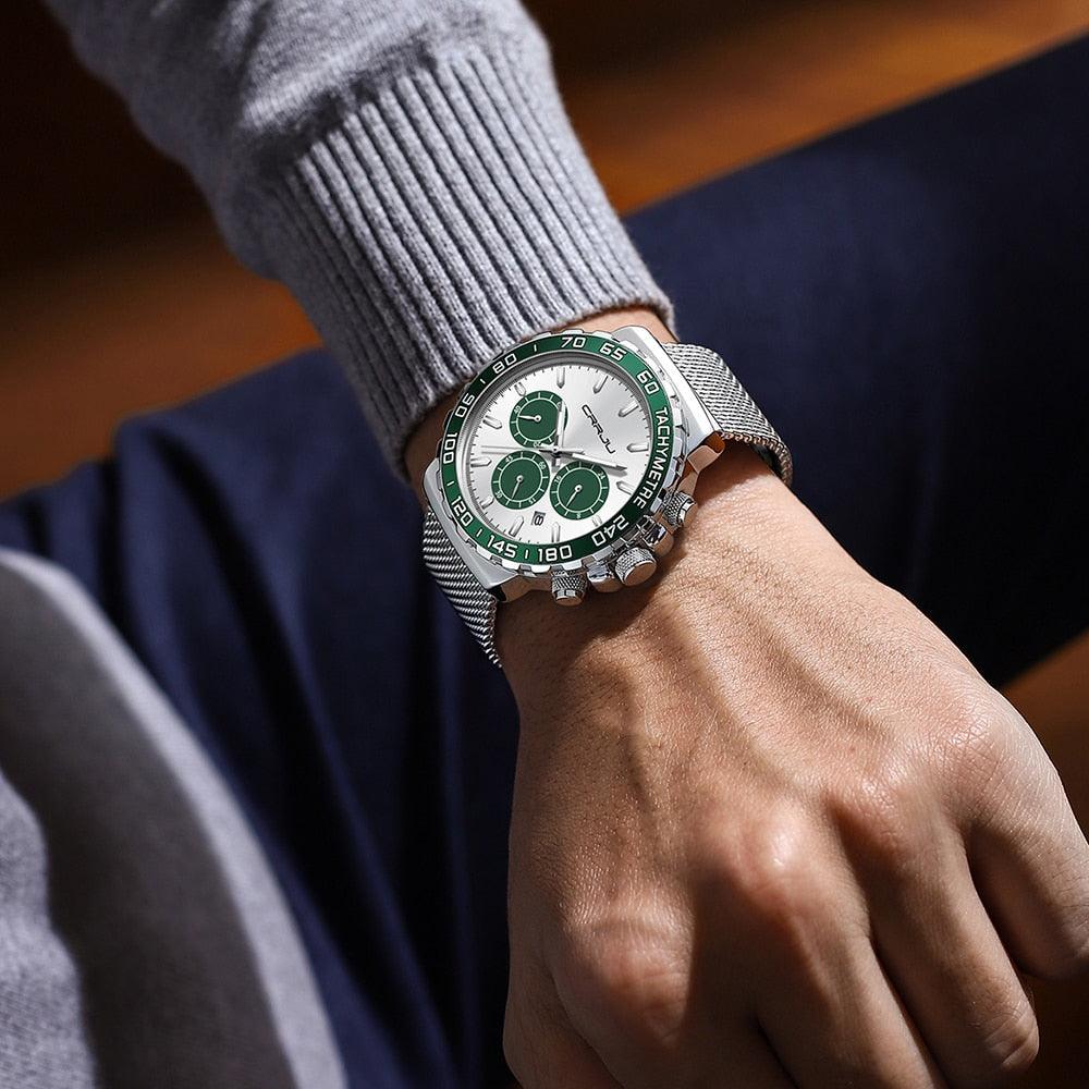 Relógio Casual Masculino CRRJU - Modelo 2022