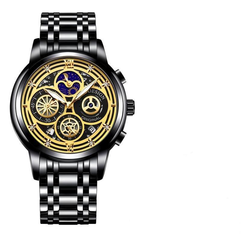 Relógio Casual Masculino DESING fashion 2022 - Aço inoxidável