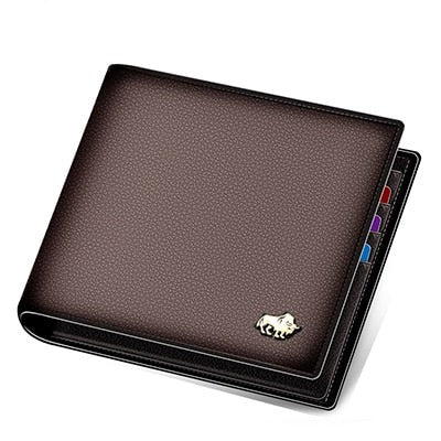 Bison Herren-Geldbörse aus Leder mit RFID-Blockierung