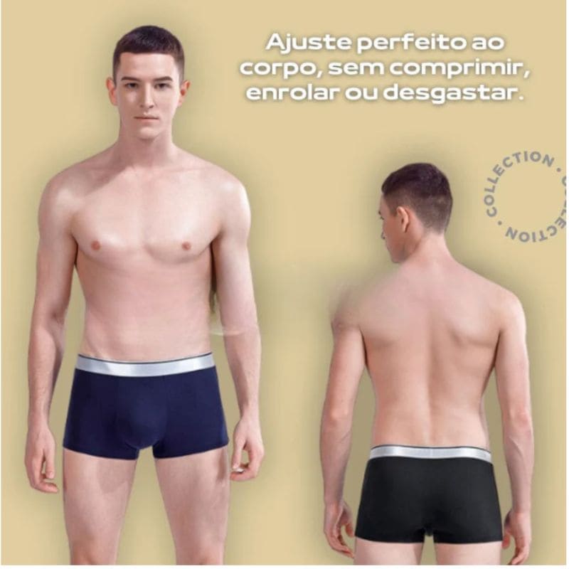 Kit Cuecas Boxer Microfibra AXF™ - [Pague 5 Leve 10]