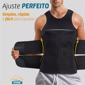 BodyTérmo® - Colete Termoativo Masculino - Reduz Barriga e Queima Calorias