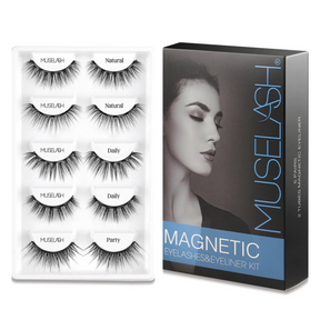 Muselash® 5 Pares de Cílios Magnéticos Reutilizáveis + 5 Brindes + Frete Grátis