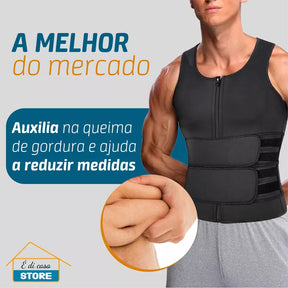 BodyTérmo® - Colete Termoativo Masculino - Reduz Barriga e Queima Calorias