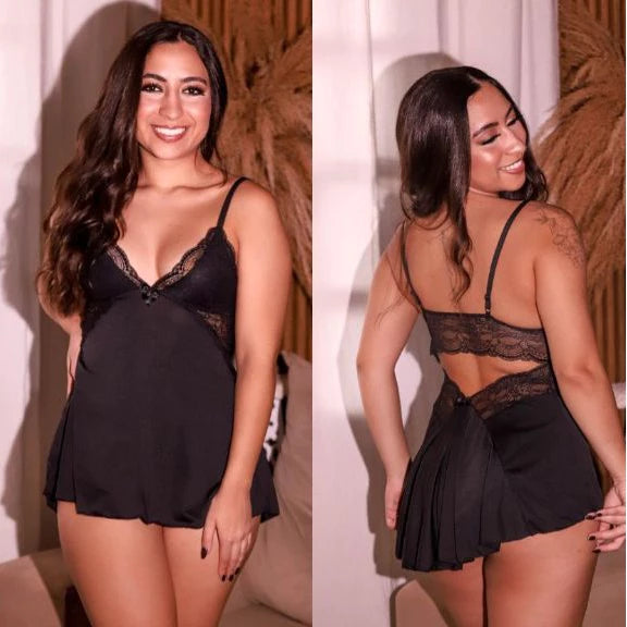 Camisola Sensual dreams com aplicações em renda