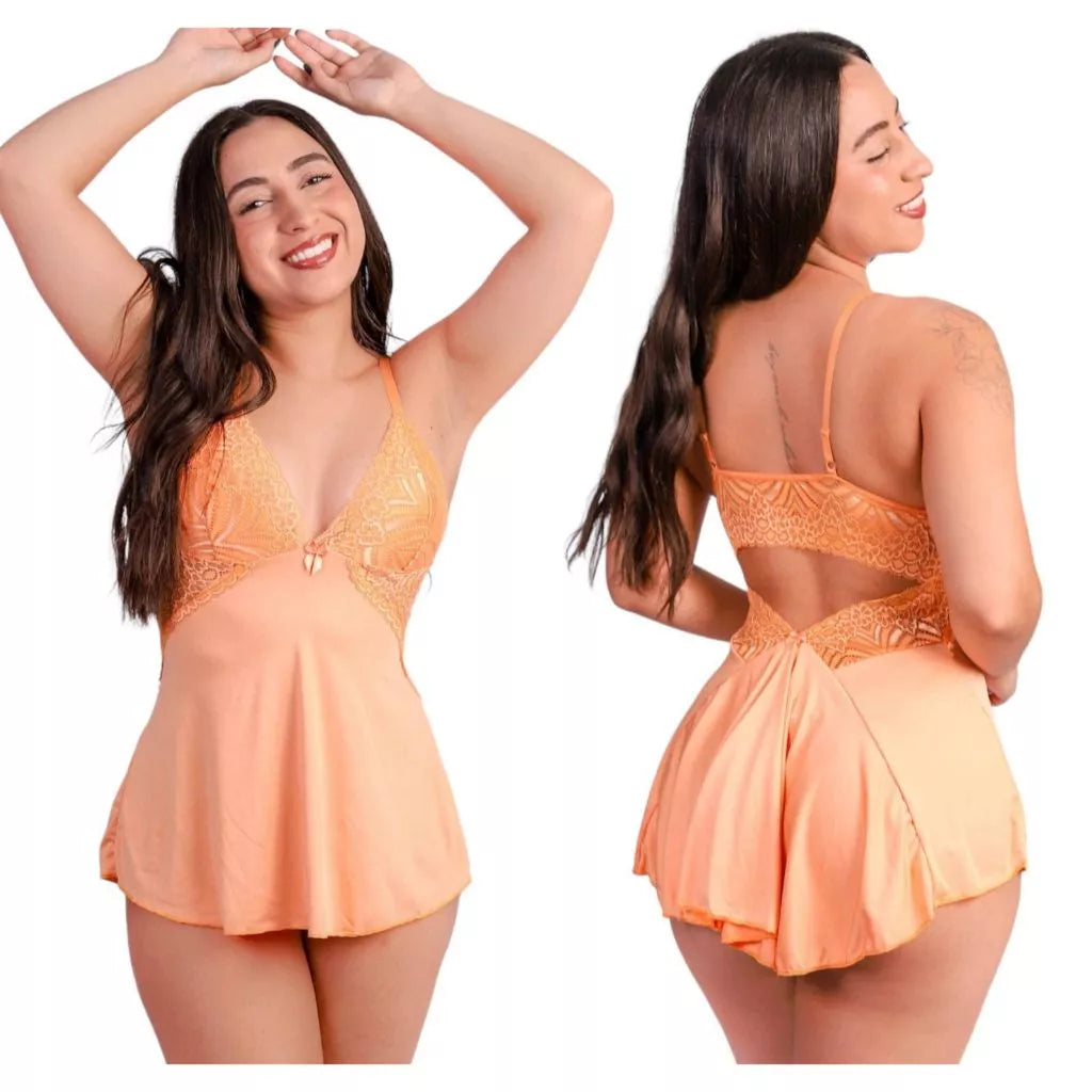 Camisola Sensual dreams com aplicações em renda