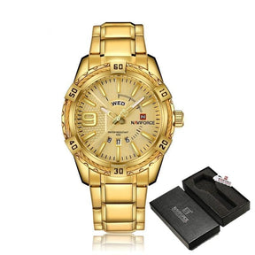 Relógio Casual Masculino Luxury Gold - Original