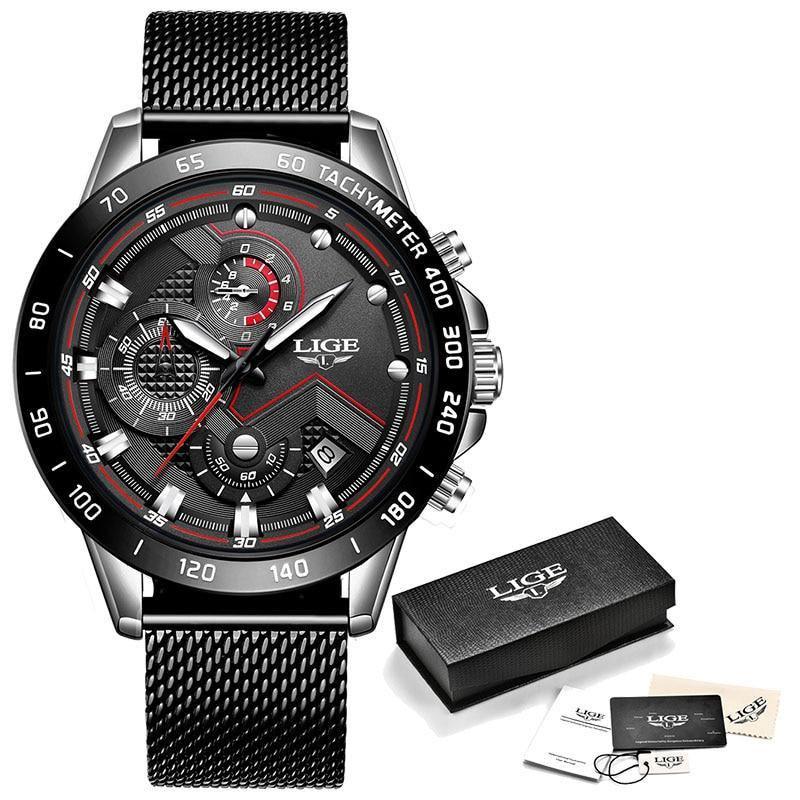 Relógio Casual Masculino Lg Clock - Aço inoxidável